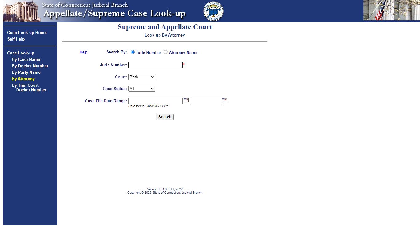 Supreme/Appellate Case Look-up